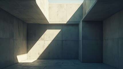 Fototapeta premium モダンなコンクリート部屋の内装11