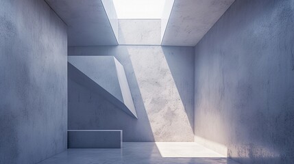 Obraz premium モダンなコンクリート部屋の内装14