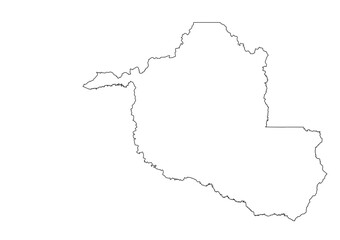 Obraz premium Mapa do estado de Rondônia, Brasil