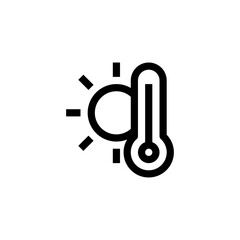 Temperature icon in vector 