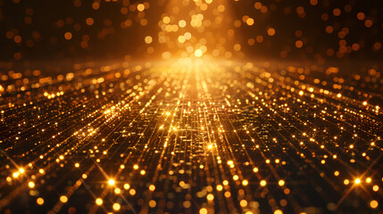 Fototapeta premium Abstract golden glitter background