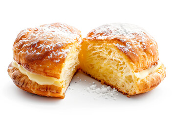a pastry with a bite taken out of it