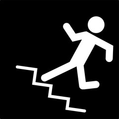 Emergency Exit Sign Set Vector Illustration