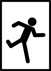 Emergency Exit Sign Set Vector Illustration