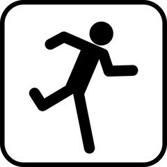 Emergency Exit Sign Set Vector Illustration