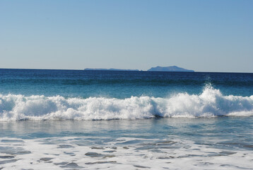 Ocean waves at the beach