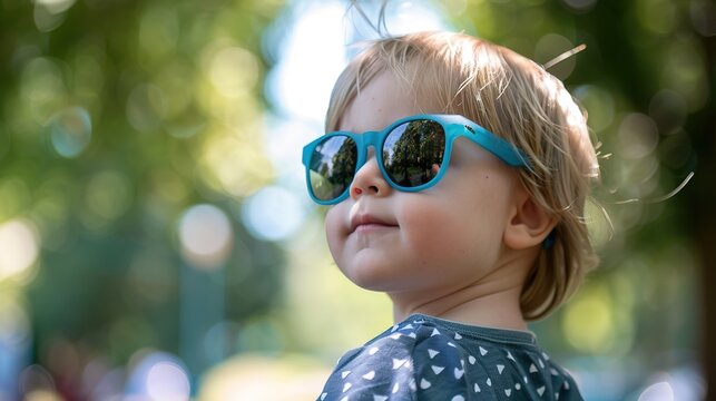 Child in Sunglasses: Cool and Playful Summer Vibes