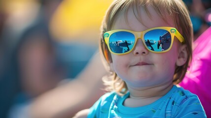Child in Sunglasses: Cool and Playful Summer Vibes