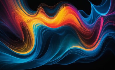 Obraz premium Abstract Swirling Paint Colors