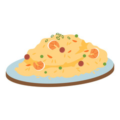 Yangzhou Fried Rice with Egg, Carrot, Sweet Corn, Edamame