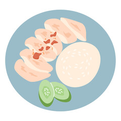 Hainanese Chicken Rice, Juicy, Warm, & Comfort