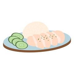 One-pot Hainanese chicken rice