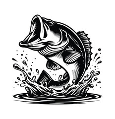 Captures the dynamic and exciting nature of fish leaping out of the water, Vector Fish, and Eps Fish.