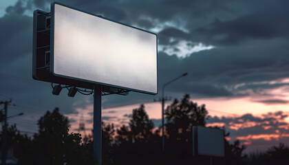 Obraz premium billboards on the street