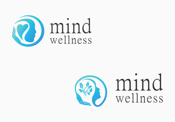mind wellness therapy logo template1