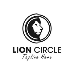 lion head circle logo
