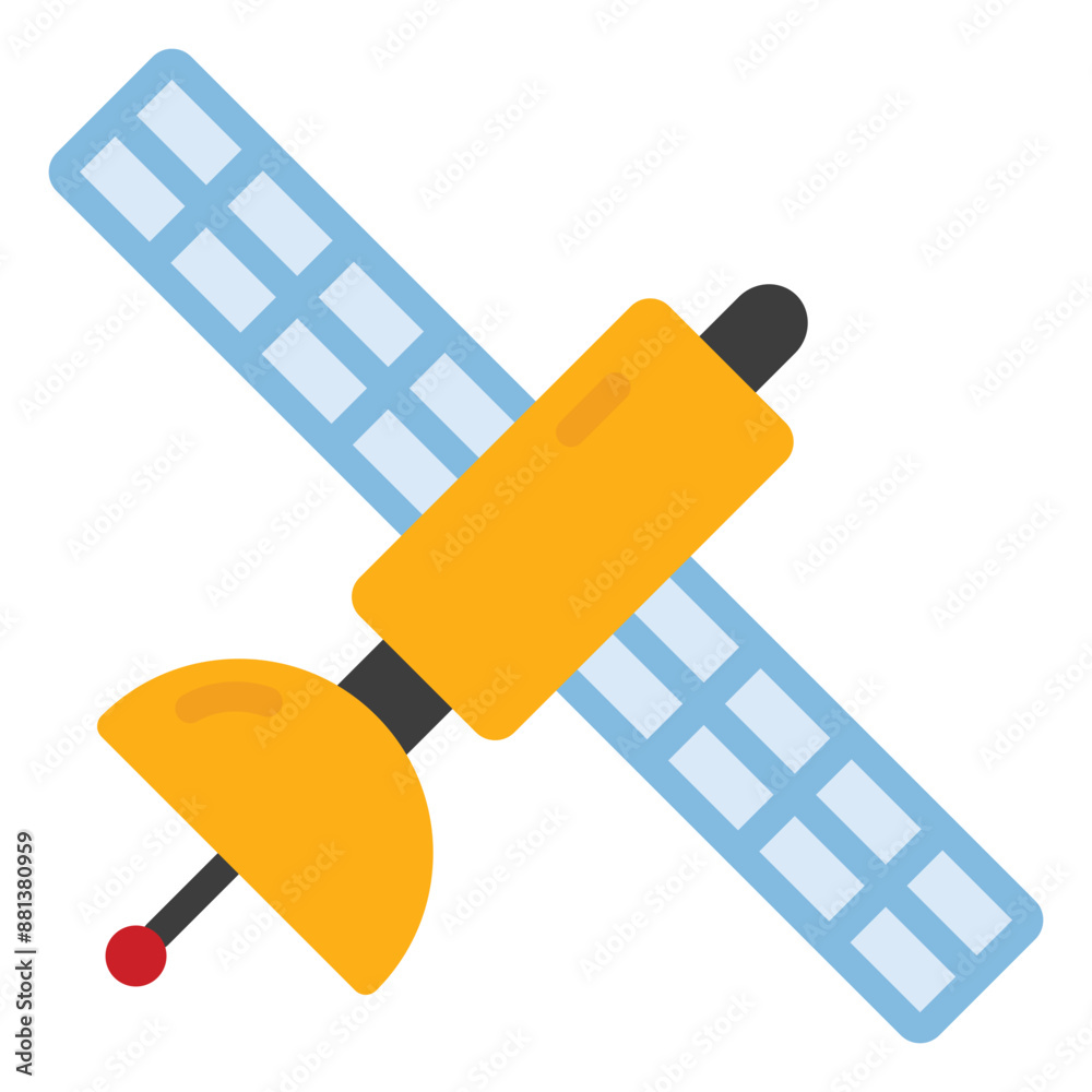 Sticker satellite icon 