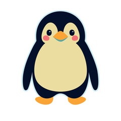 Obraz premium cute and beautiful little penguin - IA generativa