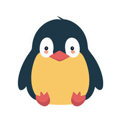 Fototapeta premium cute and beautiful little penguin - IA generativa
