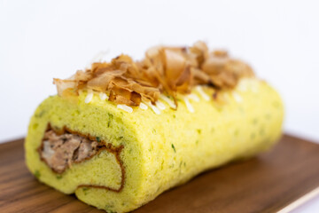 Enjoy delicious tuna cake rolls on weekend afternoons