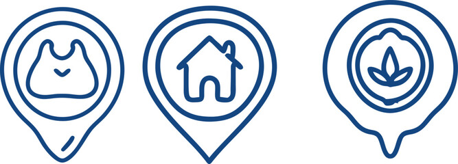 Size, square, area concept linear icons. Volume, capacity, acreage line symbols and pictograms. Size and square dimension and measuring vector outline icon set. Thin contour infographic. Ai generate 