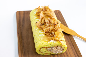 Enjoy delicious tuna cake rolls on weekend afternoons