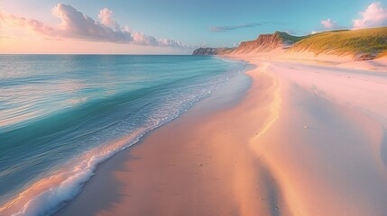 Tranquil Sunset at Plage de la Dune du Sud, Magdalen Islands - Sandy Paradise in Canada
