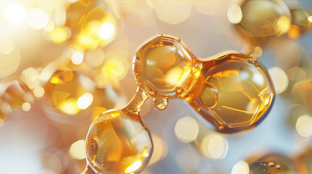 Pro-Vitamin B5 Molecules Soothing Skin Cells in Hydrating Skincare Formula