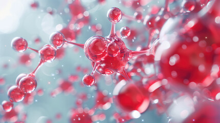 Detailed Microscopic View of Pro-Vitamin B5 Molecules with Scientific Structure Analysis