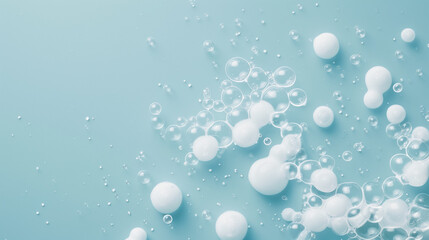 High-Resolution Image of Glycolic Acid Molecules in Acne Treatment Procedure, Dermatology Background