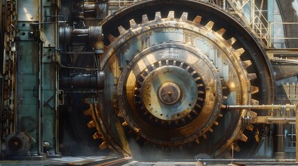 Realism of Imbue your work with the raw power of industrial machinery. very detailed