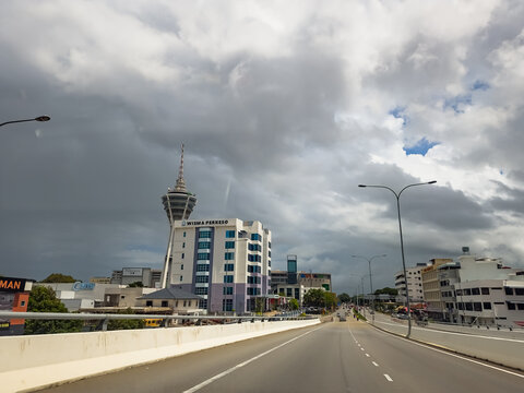 Kedah, Malaysia - July 29, 2024: View of Menara Alor Setar in Alor Setar City, Kedah. Among a attraction for tourist in Kedah.