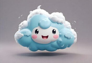 Obraz premium cloud 3d icon