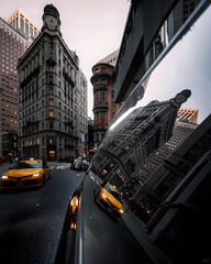 New York Street View Unique Perspective Shot
