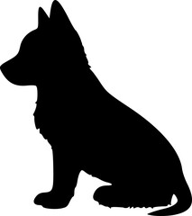 puppy dog silhouettes