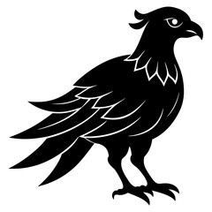 Hawk Bird Silhouette vector illustration