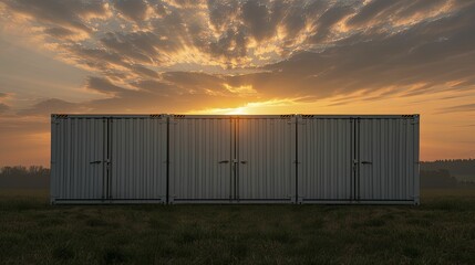 Obraz premium Renewable energy storage, illustrating technologies to store energy generated from renewable sources