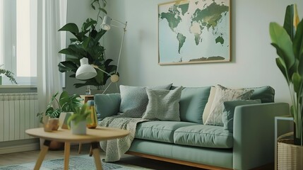 Stylish Scandinavian Living Room Interior Design