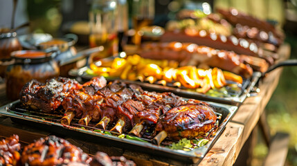 delicious BBQ  by ai