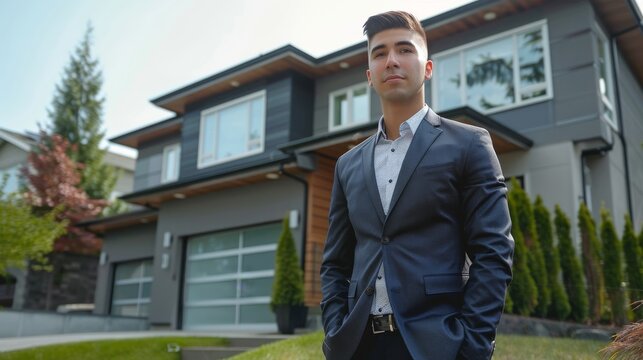 Real estate agent property showcase. Property listing by realtor.