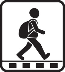 pedestrian crossing sign