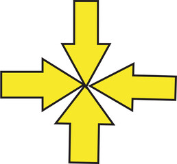 yellow arrow direction