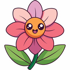 Watercolor wildflowers design vector art illustration