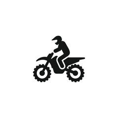 Fototapeta premium Motorcycle icon vector. EPS 10 editable vector