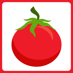 tomato fruit healthy. food fruit icon concept isolated . flat cartoon style