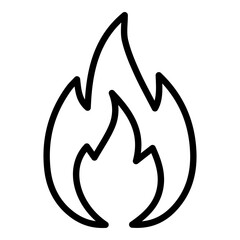Fototapeta premium Outlined flame