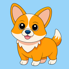 Dog vector art illustration design