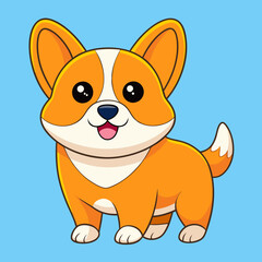 Dog vector art illustration design