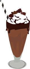 chocolate ice cream ice blended
