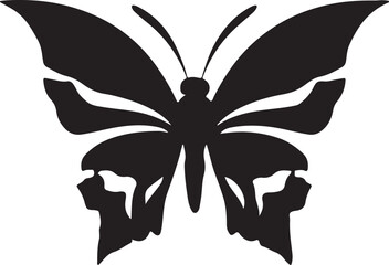 Butterfly silhouette Illustration vector .